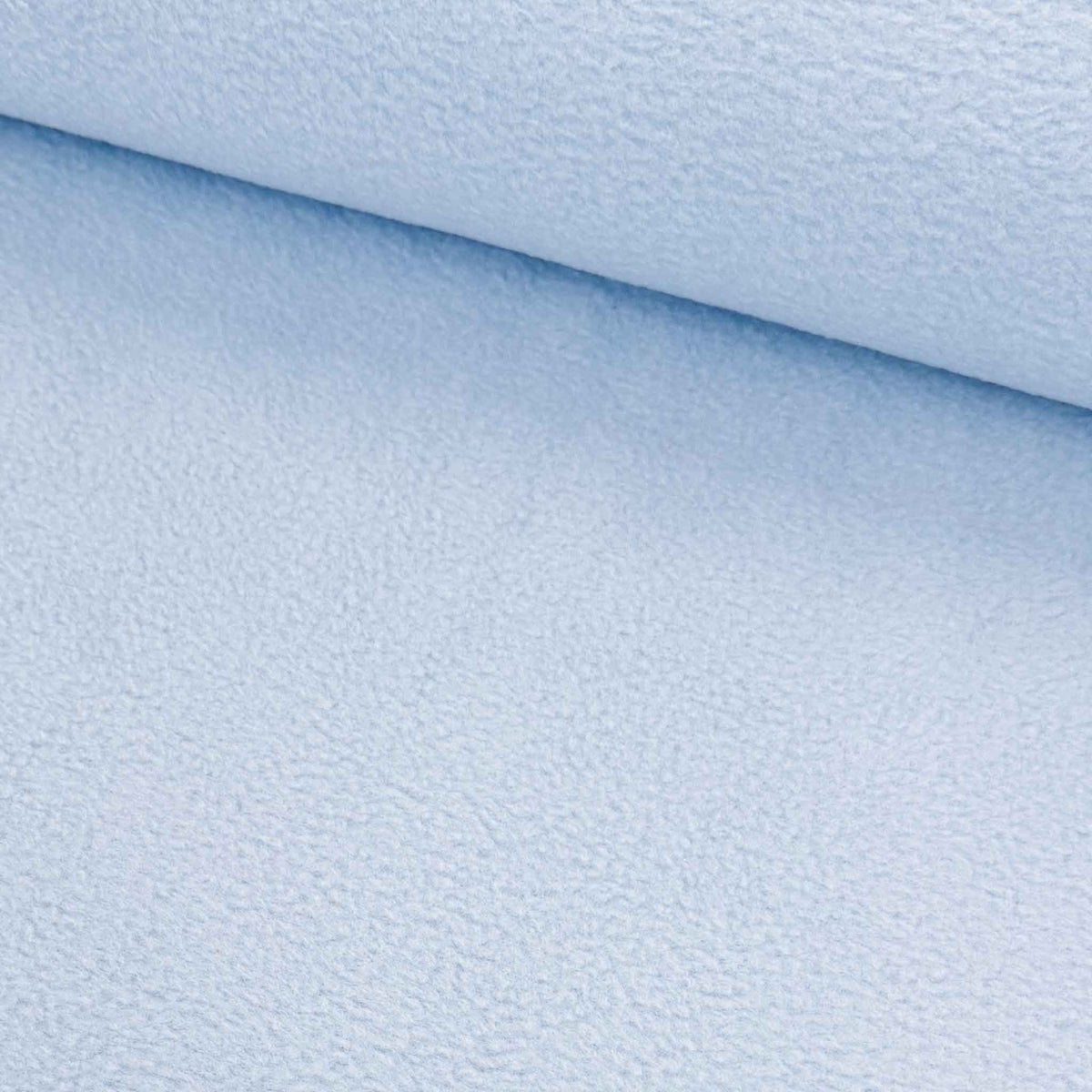 Fleece Babyblau – Kuschelstoff für Decken, Mützen, Schals und mehr