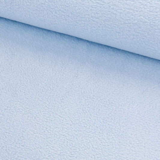 Fleece Babyblau – Kuschelstoff für Decken, Mützen, Schals und mehr