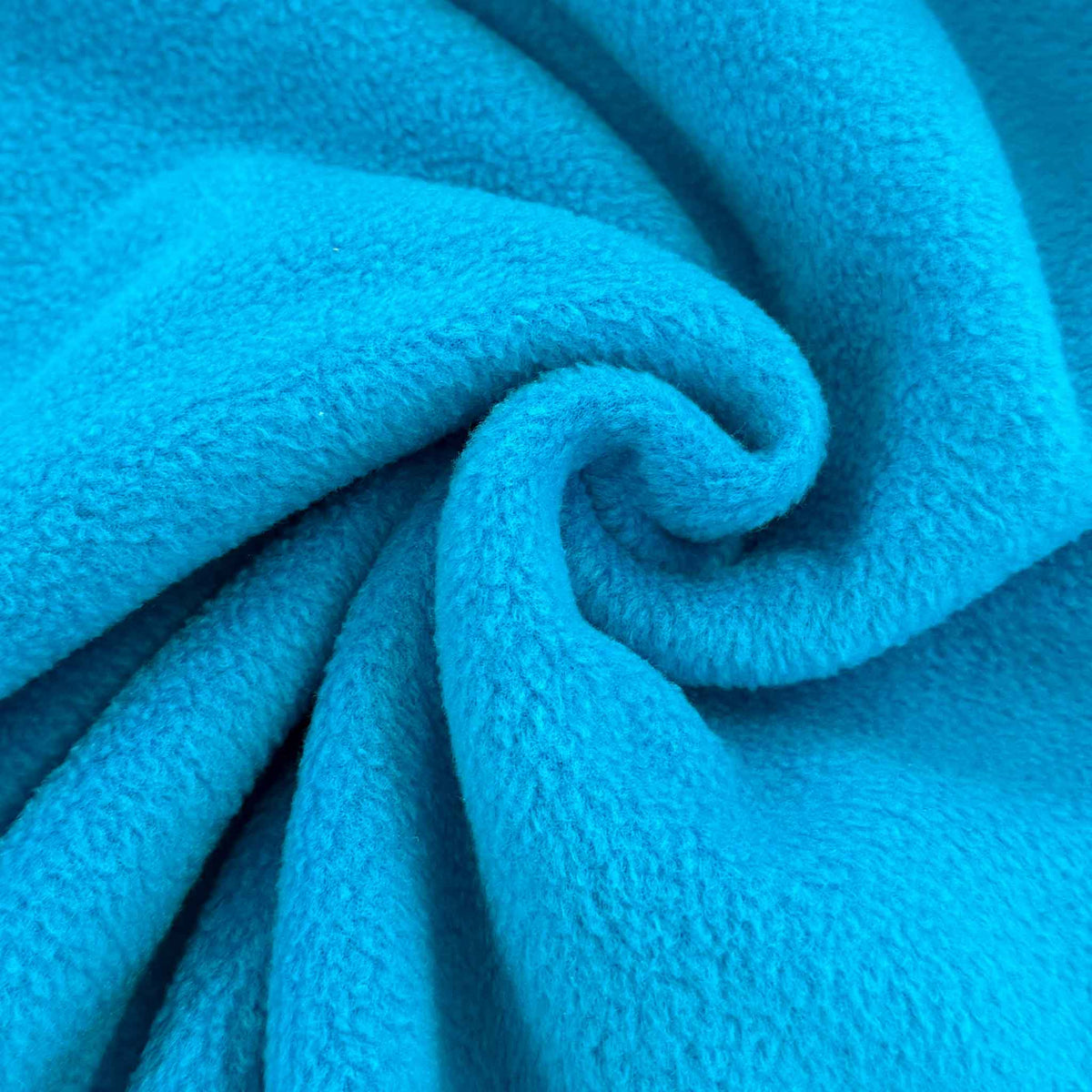Fleece Ozeanblau – Kuschelstoff für Decken, Mützen, Schals und mehr
