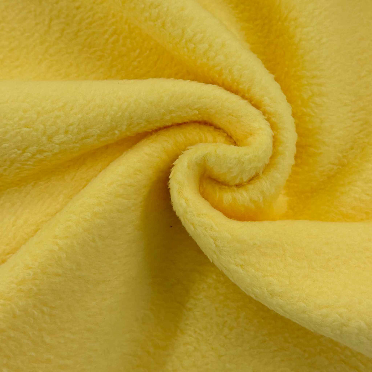 Fleece Sonnengelb – Kuschelstoff für Decken, Mützen, Schals und mehr